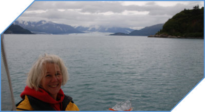 Gastgeberin Ulla Yakutat Bay Lachs Heilbutt Angeln Fischen Yakutat Alaska